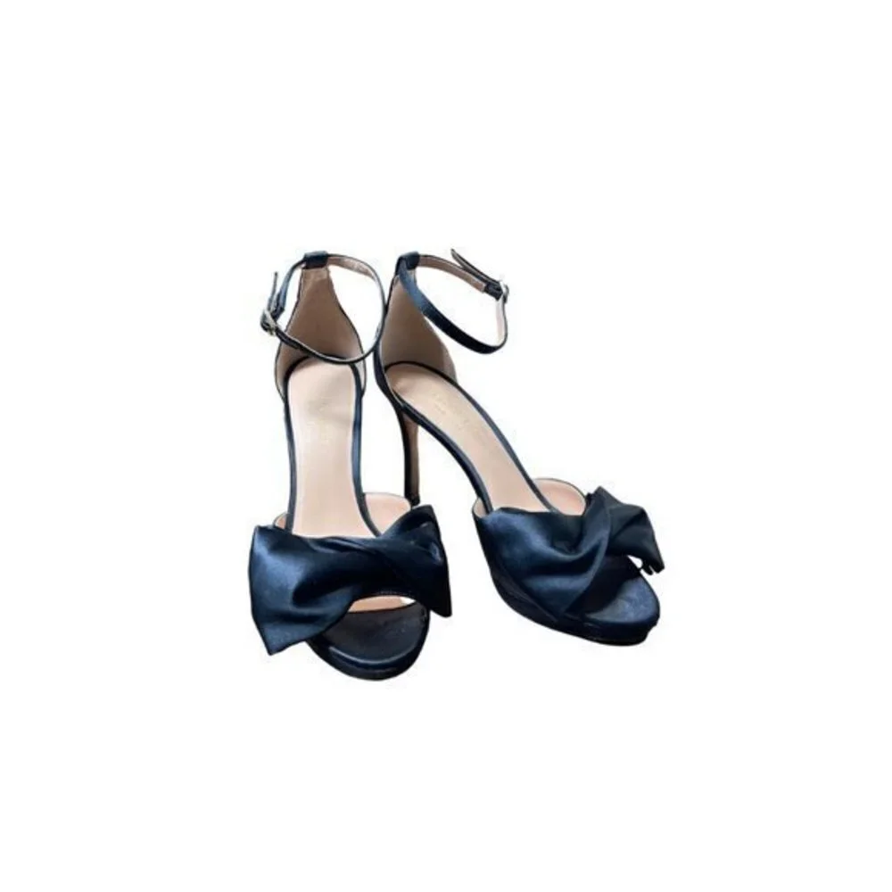 Kate Spade Bridal Bow Shoe in Blazer Blue - Size 6.5
